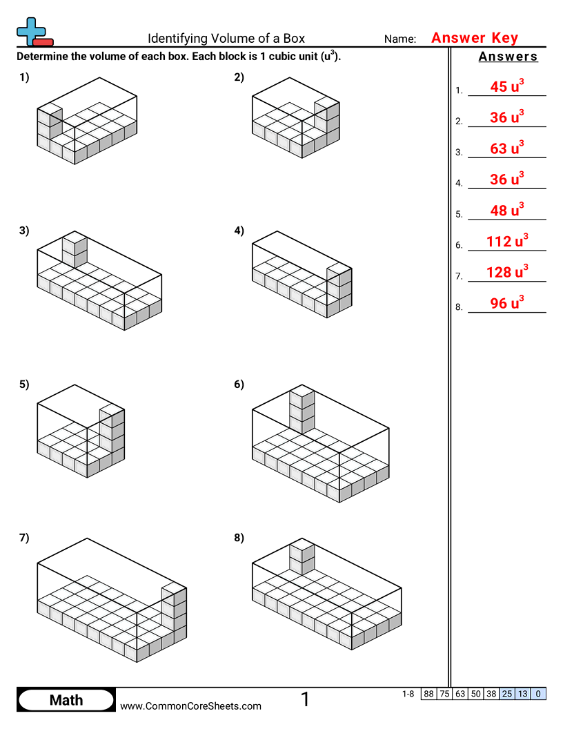 Volume Worksheets - identifying-volume-of-a-box worksheet
